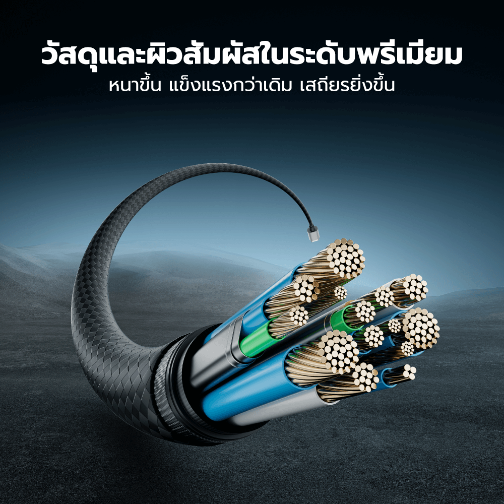 สายชาร์จ CUKTECH CTC620P สีดำ 6A 240W สายชาร์จมีจอ USB-C TO USB-C รองรับชาร์จเร็ว PD3.1_8